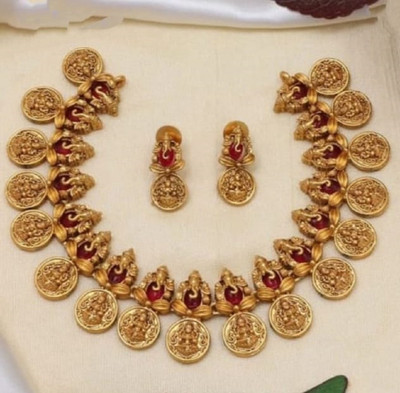 FALLALERY Alloy Gold-plated Gold Jewellery Set(Pack of 1)