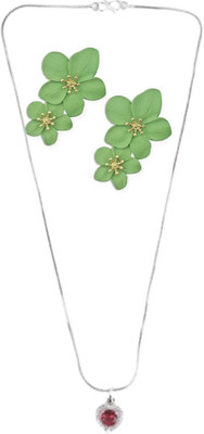 SRK Fashions Alloy Red, Green Jewellery Set(Pack of 1)