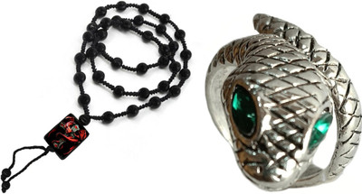 KINGSTYLEIMPEX Dori, Alloy Black, Silver Jewellery Set(Pack of 1)