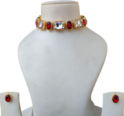 Buybox Metal Gold-plated Multicolor Jewellery Set(Pack of 1)