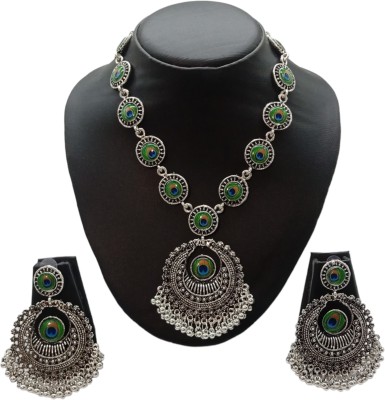 Aashish Imitation Alloy Black Silver Multicolor Jewellery Set(Pack of 3)