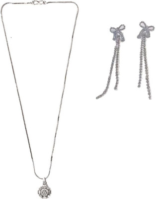 SRK Fashions Alloy Silver, Silver Jewellery Set(Pack of 1)