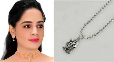 Weldecor Metal Gold-plated Beige Jewellery Set(Pack of 1)