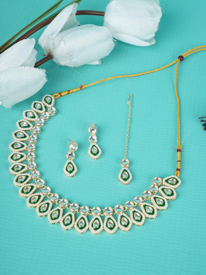 Divisha Alloy Gold-plated Multicolor Jewellery Set(Pack of 1)
