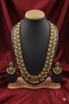 shreelaxmicreation Alloy Gold-plated Multicolor Jewellery Set(Pack of 1)