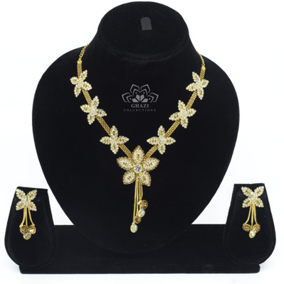 Ghazi Collection Brass Gold-plated Gold Jewellery Set(Pack of 1)