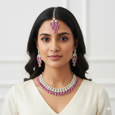 Matteo Bianchi Metal, Alloy Silver Jewellery Set(Pack of 3)