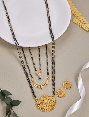 evashoppy Alloy Gold-plated Gold Jewellery Set(Pack of 1)