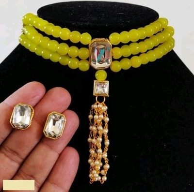 CATALYST Mother of Pearl Gold-plated Yellow, Gold Jewellery Set(Pack of 1)