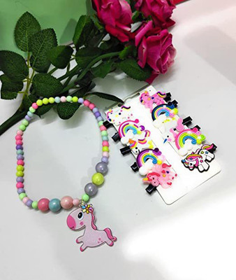 CLICKETYCLACK Plastic Multicolor Jewellery Set(Pack of 1)