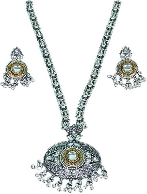 PRIDE SALES Brass Silver Jewellery Set(Pack of 1)