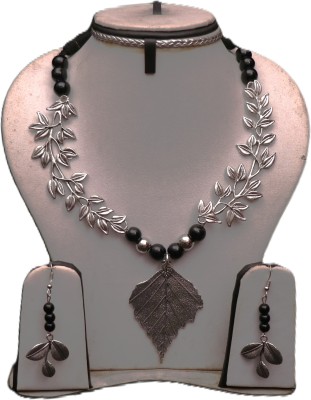 Manasi Craft Oxidised Silver Silver Black Jewellery Set(Pack of 1)