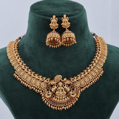 RIENTA JWL Alloy Gold-plated Gold Jewellery Set(Pack of 1)