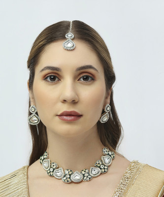 VATSALYA creation Alloy Green Jewellery Set(Pack of 1)