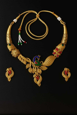 diven shop Alloy Gold-plated Gold Jewellery Set(Pack of 1)