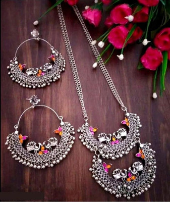 Ruhi Alloy Orange, Multicolor Jewellery Set(Pack of 1)