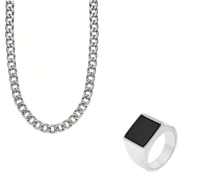Vipunj Alloy Sterling Silver Black, Silver Jewellery Set(Pack of 1)