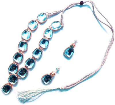 Aksh Enterprises Alloy Gold-plated Rose Gold Jewellery Set(Pack of 1)