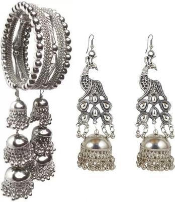 MA Enterprises Alloy Sterling Silver Silver Jewellery Set(Pack of 1)