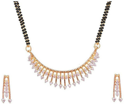 Anamya Collections Alloy Black Jewellery Set(Pack of 1)