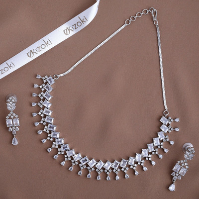 the zoki Brass Silver Silver Jewellery Set(Pack of 1)