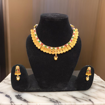 RIGHT CHOICE Alloy Gold-plated Gold Jewellery Set(Pack of 3)