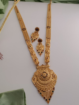 MADHURAM FASHION Brass Gold-plated Gold Jewellery Set(Pack of 1)