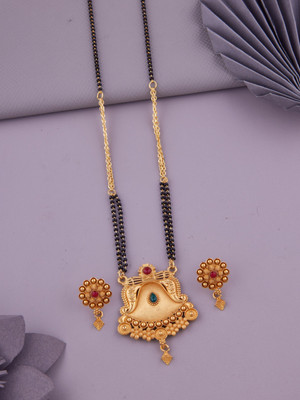 house of common Brass Gold-plated Gold Jewellery Set(Pack of 1)