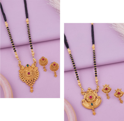 TheSanga Brass Gold-plated Gold Jewellery Set(Pack of 1)