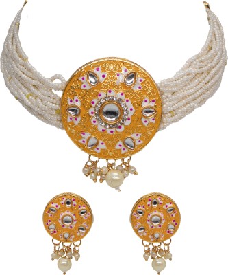Manikya Brass Gold-plated Yellow Jewellery Set(Pack of 1)