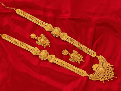 LILY Alloy Gold-plated Multicolor Jewellery Set(Pack of 1)