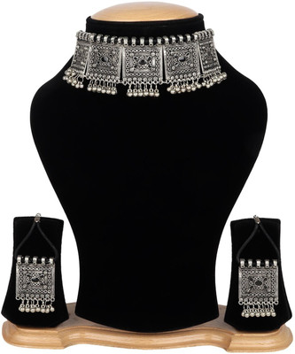 DazzleDream Oxidised Silver Silver Black, Silver Jewellery Set(Pack of 1)