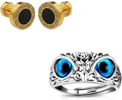 house of common Alloy Sterling Silver, Gold-plated Silver, Gold Jewellery Set(Pack of 2)