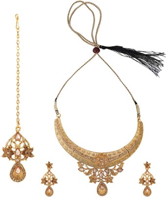 Angel In You Brass Gold-plated Gold Jewellery Set(Pack of 4)