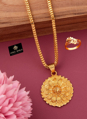 Jewel WORLD Brass, Alloy Gold-plated Gold, Multicolor Jewellery Set(Pack of 1)