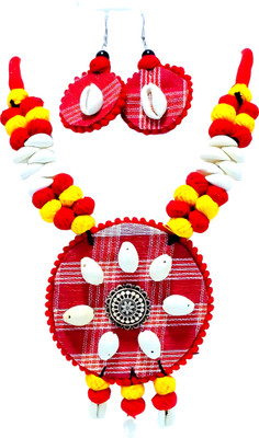 sneha Fabric Multicolor Jewellery Set(Pack of 1)