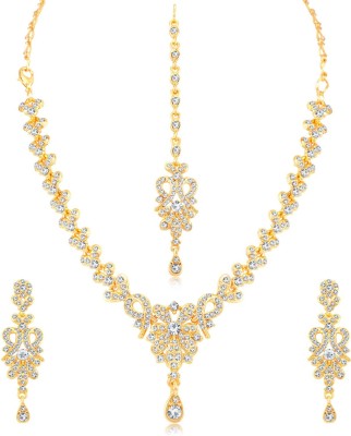 Sukkhi Alloy Gold-plated Gold Jewellery Set(Pack of 1)