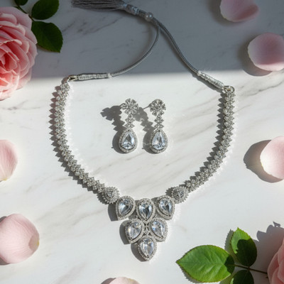 Amoha Lifestyle Alloy Silver Silver Jewellery Set(Pack of 2)