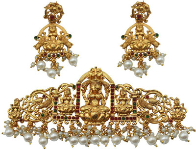 Nagneshi Art Alloy Gold, Silver Jewellery Set(Pack of 1)