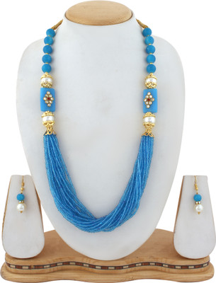 Shine Hub Alloy Gold-plated Turquoise Jewellery Set(Pack of 1)