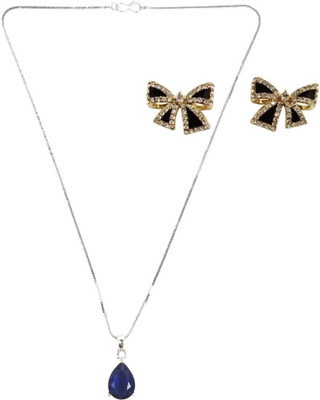 SRK Fashions Alloy Blue, Black Jewellery Set(Pack of 1)