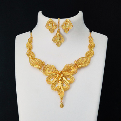 Seora Alloy Gold-plated Gold Jewellery Set(Pack of 4)