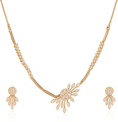 Nilu's Collection Copper Rose Gold Jewellery Set(Pack of 2)