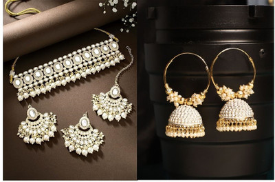 Mystory Alloy Sterling Silver White Jewellery Set(Pack of 1)