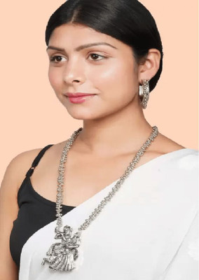 Anamya Collections Alloy Silver Jewellery Set(Pack of 1)