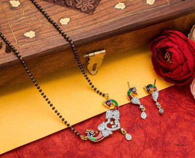 N P FASHION Alloy Gold-plated Multicolor Jewellery Set(Pack of 1)