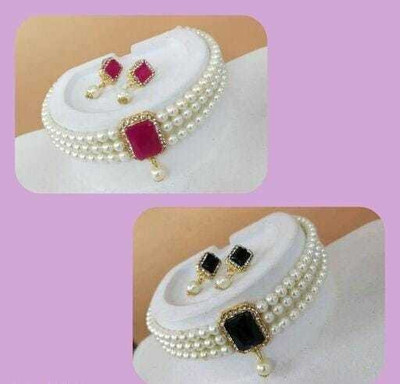 Ronak Fashion Alloy Gold-plated Multicolor Jewellery Set(Pack of 1)