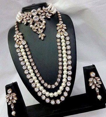 CATALYST Brass White Jewellery Set(Pack of 1)