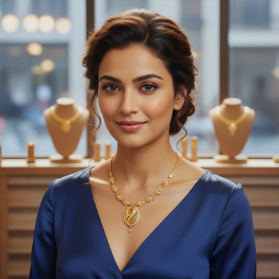Marutika Ornaments Brass Gold-plated Gold Jewellery Set(Pack of 1)