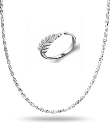 house of common Alloy, Stainless Steel Sterling Silver Silver Jewellery Set(Pack of 2)